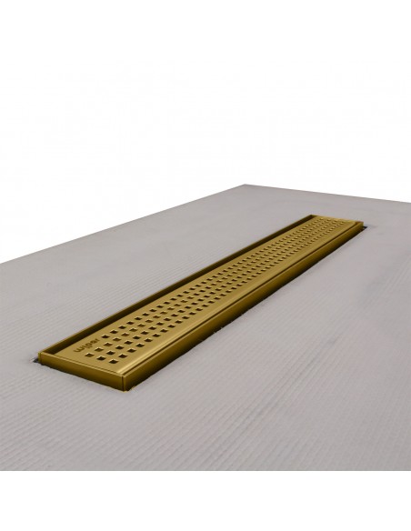 Sealed And Waterproofed Brass Linear Drain