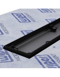 Wet Room Kit For Microcement Finish: Tray, Waste Trap And Drain Cover Sirocco Gold
