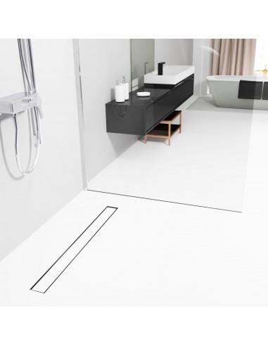 Wet Room Kit For Microcement Finish: Tray, Waste Trap And Drain Cover Mistral Black