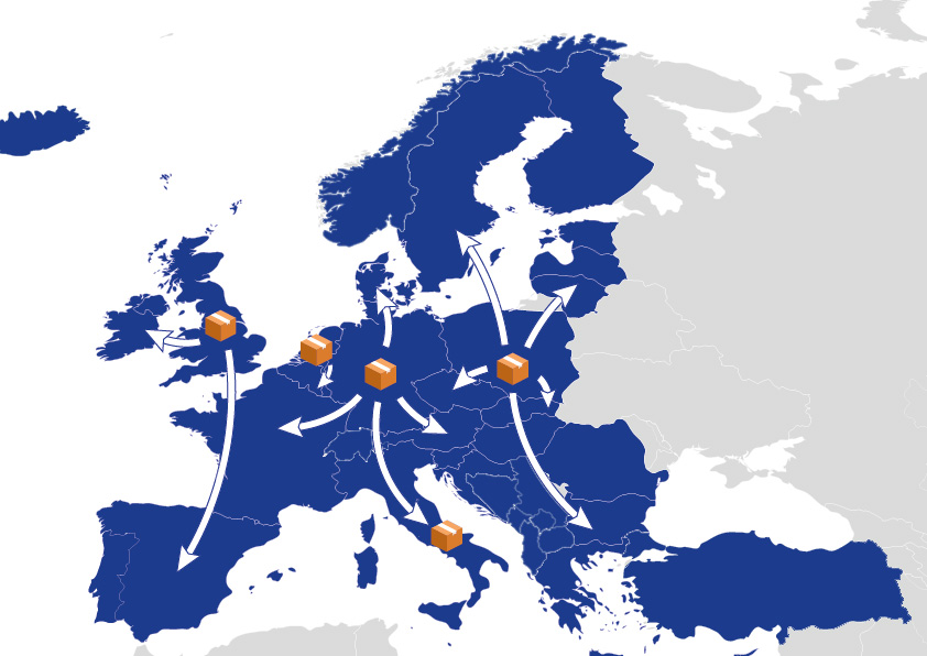 Europe - Map - Warehouse2