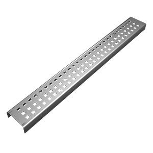Square patterned linear drain cover